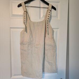 POL Cream Textured Dress